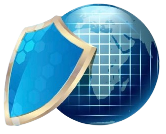 earth with shield